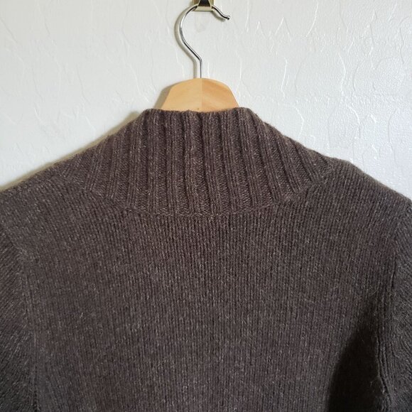 Mercer & Madison Women's Lambswool Angora Rabbit Hair Cardigan Sweater Brown 1X - Picture 10 of 12